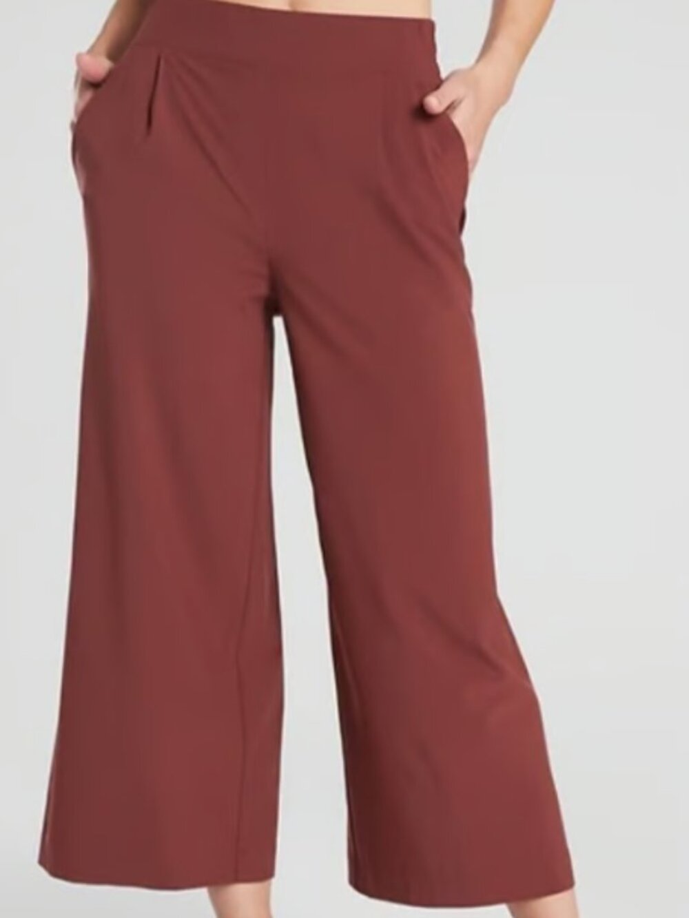 Athleta Brooklyn Wide Leg Crop Pant Size 14